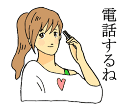 stickers for everyday girl talk sticker #3581160