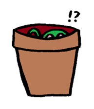 A strange plant talks. sticker #3582034