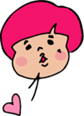 Emily of hair color sticker #3582252