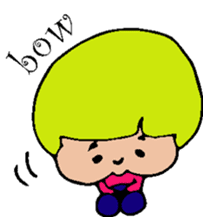 Emily of hair color sticker #3582288