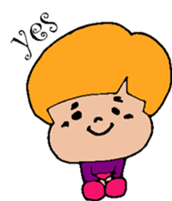 Emily of hair color sticker #3582289