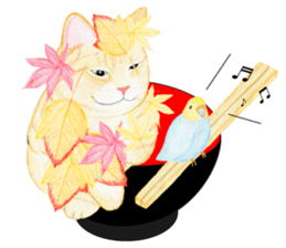 Brown tabby & White-eye sticker #3583382