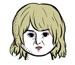 A straight face -everyday- sticker #3585421