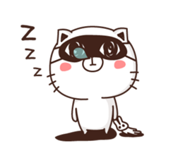 Sticker of a sleepy person sticker #3585548