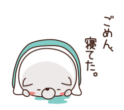 Sticker of a sleepy person sticker #3585556