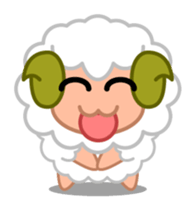 Rich expression sheep-kun sticker #3585786