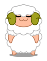Rich expression sheep-kun sticker #3585790