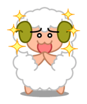 Rich expression sheep-kun sticker #3585791