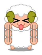 Rich expression sheep-kun sticker #3585794