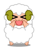 Rich expression sheep-kun sticker #3585798
