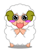 Rich expression sheep-kun sticker #3585800