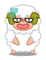 Rich expression sheep-kun sticker #3585802