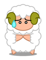 Rich expression sheep-kun sticker #3585803