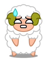 Rich expression sheep-kun sticker #3585804
