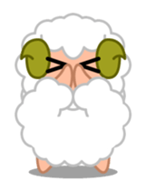Rich expression sheep-kun sticker #3585808