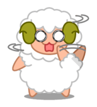 Rich expression sheep-kun sticker #3585809