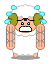 Rich expression sheep-kun sticker #3585810