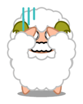 Rich expression sheep-kun sticker #3585811