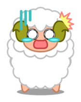 Rich expression sheep-kun sticker #3585812