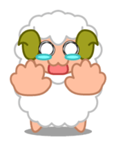 Rich expression sheep-kun sticker #3585813