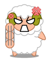 Rich expression sheep-kun sticker #3585814