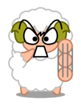 Rich expression sheep-kun sticker #3585821