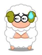 Rich expression sheep-kun sticker #3585823