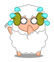 Rich expression sheep-kun sticker #3585825