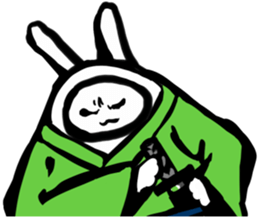 Samurai rabbit 1 sticker #3585866