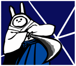 Samurai rabbit 1 sticker #3585867