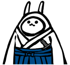 Samurai rabbit 1 sticker #3585869