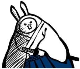 Samurai rabbit 1 sticker #3585874