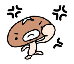 Shiitake mushroom ver.1 sticker #3586112