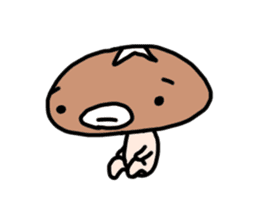 Shiitake mushroom ver.1 sticker #3586113