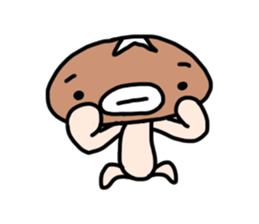 Shiitake mushroom ver.1 sticker #3586131