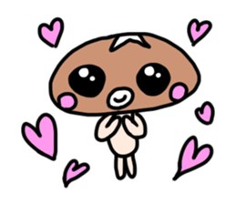Shiitake mushroom ver.1 sticker #3586132