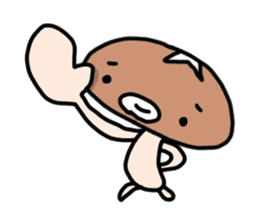 Shiitake mushroom ver.1 sticker #3586141