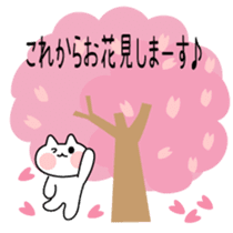 Hanami cat sticker #3586363