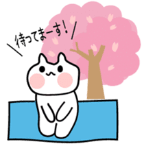 Hanami cat sticker #3586364