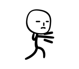 sticker of stick man sticker #3586667