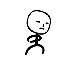sticker of stick man sticker #3586668