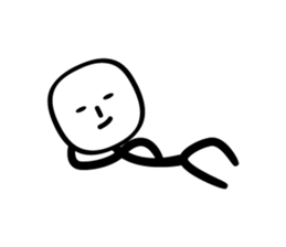 sticker of stick man sticker #3586670