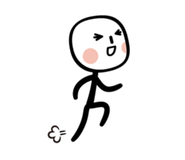 sticker of stick man sticker #3586675
