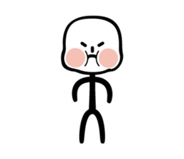 sticker of stick man sticker #3586678