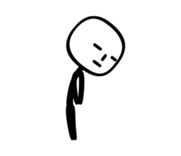 sticker of stick man sticker #3586688