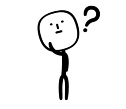 sticker of stick man sticker #3586692