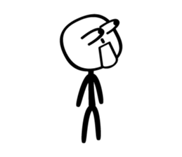 sticker of stick man sticker #3586695