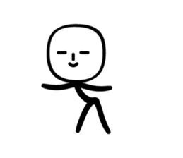 sticker of stick man sticker #3586704