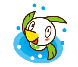 "POPPO" of a chick sticker #3586811