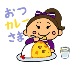 Cheerleader Sticker Purple uniform sticker #3587419